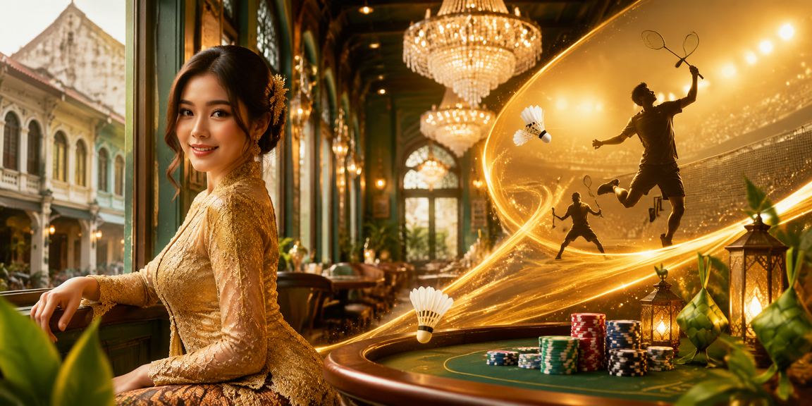Pemandangan kasino hiburan di Ipoh dengan tema Kebaya